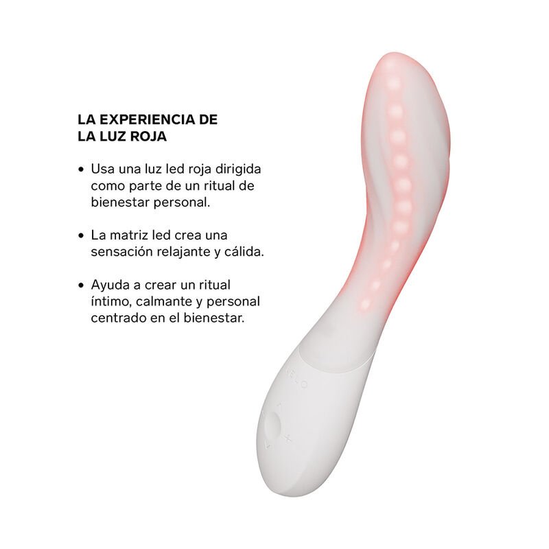 LELO - MONA SPECTRA MASSAGEADOR ÍNTIMO DE LUZ VERMELHA RECARREGÁVEL CONTROLADO POR APLICATIVO - Image 2