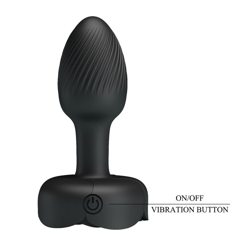 PRETTY LOVE - PLUG ANAL VIBRATÓRIO RECARREGÁVEL COM 10 MODOS - PRETO - Image 4