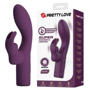 PRETTY LOVE – VIBRADOR COELHO RECARREGÁVEL OLIVIA COM 10 FUNÇÕES