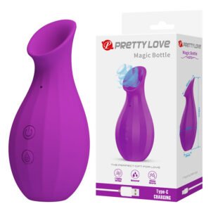PRETTY LOVE – GARRAFA MÁGICA ESTIMULADOR CLITORIANO RECARREGÁVEL POR SUCÇÃO – ROXO