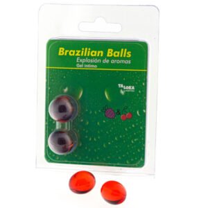 TALOKA – 2 BOLAS BRASILEIRAS GEL ÍNTIMO DE MORANGO E CEREJA