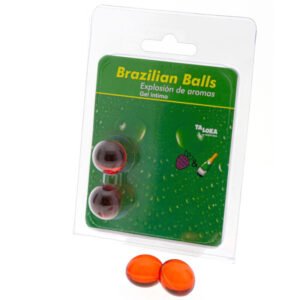 TALOKA – 2 BOLAS BRASILEIRAS MORANGOS E CHAMPANHE GEL ÍNTIMO