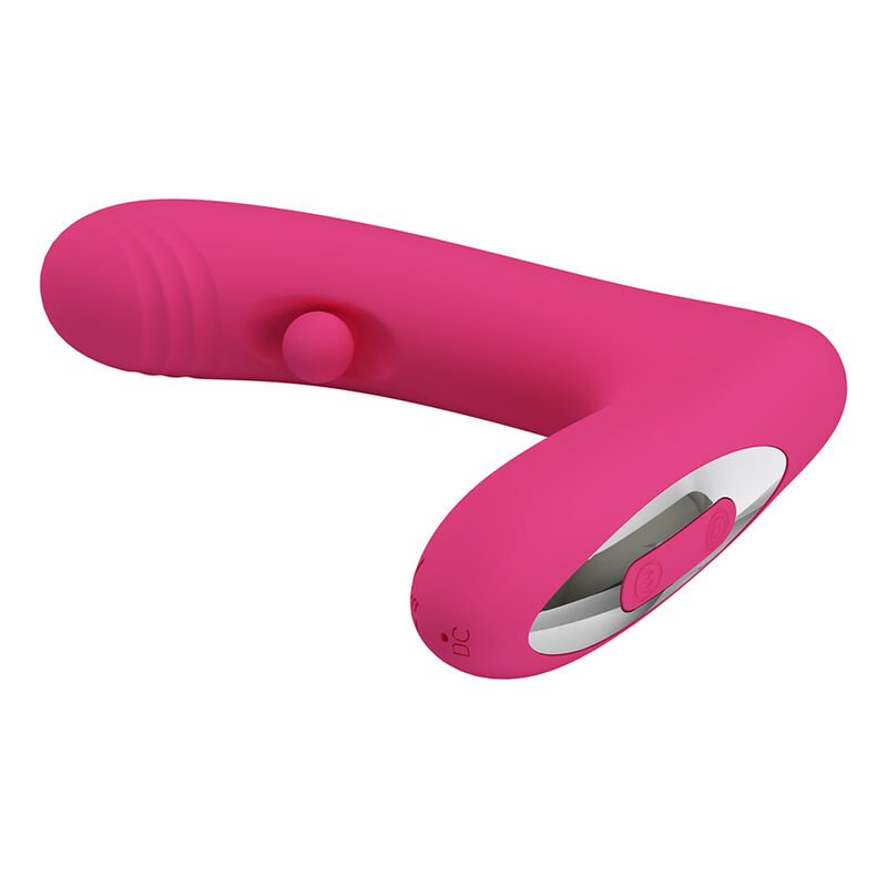 PRETTY LOVE - DUDEN VIBRADOR DE SILICONE RECARREGÁVEL COM 12 MODOS DE VIBRAÇÃO E 3 MODOS DE BALANÇO, ROSA. - Image 4
