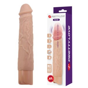 PRETTY LOVE – KESSLER DILDO VIBRATÓRIO REALISTA COM 10 MODOS DE VIBRAÇÃO E 10 NÍVEIS DE PROFUNDIDADE, 22 CM NATURAL