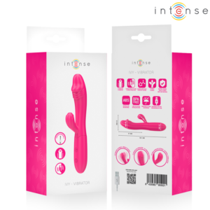 INTENSE – IVY VIBRADOR FLEXÍVEL 10 VIBRAÇÕES COM LÍNGUA ESTIMULANTE ROSA