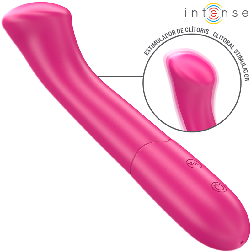 INTENSE - VIBRADOR PATY 19 CM FLEXÍVEL 10 VIBRAÇÕES MODELO 2 ROSA - Image 3