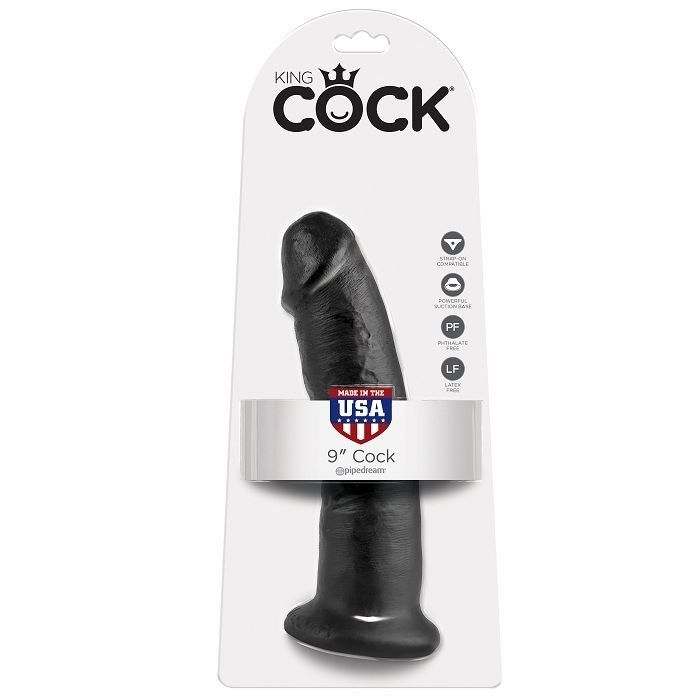 KING COCK - 9 DILDO PRETO 22.9 CM - Image 2