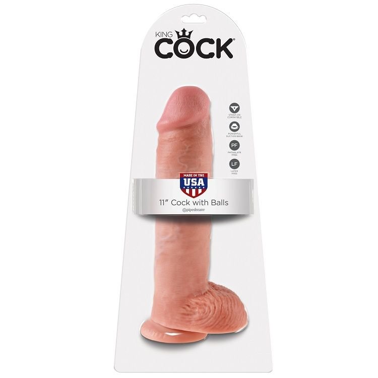 KING COCK - 11 CARNE DE DILDO COM BOLAS 28 CM - Image 2