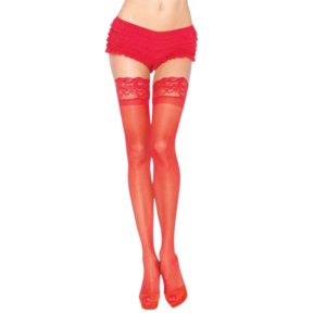LEG AVENUE – CALA VERMELHA COM RENDA AUTOADESIVA