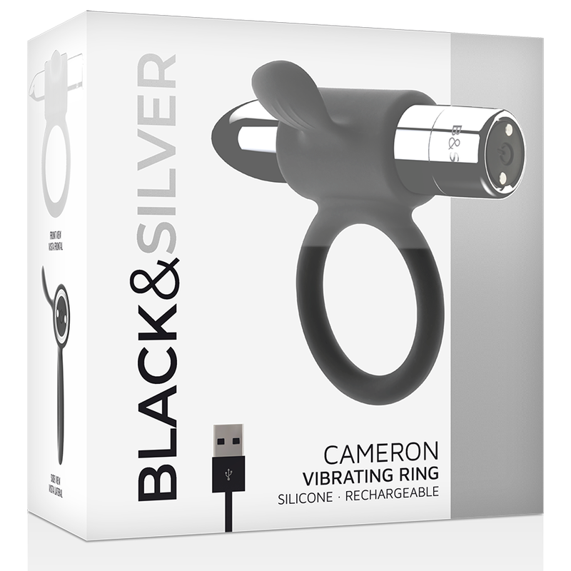 BLACK&SILVER - ANEL RECARREGÁVEL CAMERON PRATA - Image 5