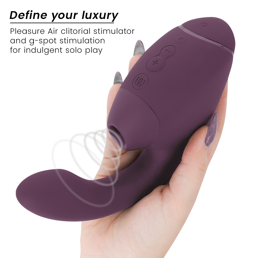 WOMANIZER - DUO NEXT Estimulador Duplo de Clitóris e Ponto G Roxo Escuro - Image 5