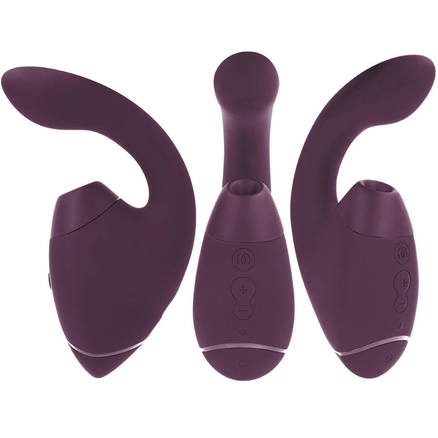 WOMANIZER - DUO NEXT Estimulador Duplo de Clitóris e Ponto G Roxo Escuro - Image 4