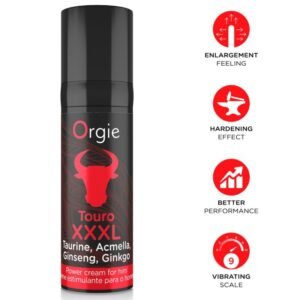 ORGIE – TOURO XXXL CREME AUMENTADOR E AMPLIADOR DE EREÇÃO 15 ML