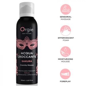 ORGIE – ACQUA CROCCANTE SAKURA MOUSSE DE MASSAGEM CROCANTE 150 ML