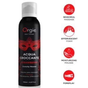 ORGIE – ACQUA CROCCANTE MOUSSE DE MASSAGEM CROCANTE DE MORANGO 150 ML